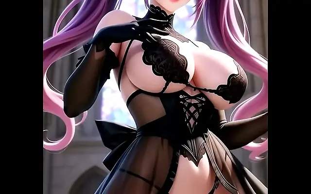Seductive Demon Girl in a Gothic Castle Part 2 3D Hentai Animation