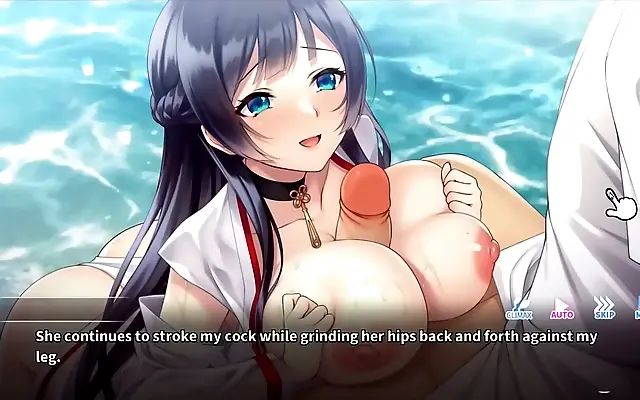 Hentai Game Do As I Say Busty Shrine Maiden Paizuri Action